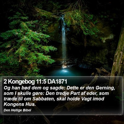 2 Kongebog 11:5 DA1871 Bible Verse Image