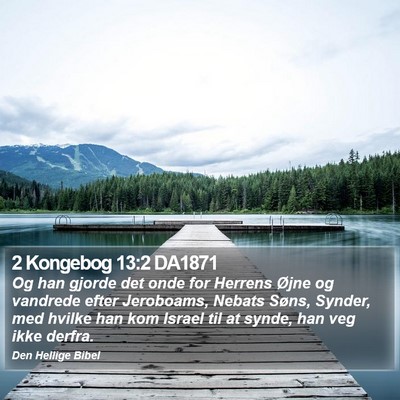 2 Kongebog 13:2 DA1871 Bible Verse Image