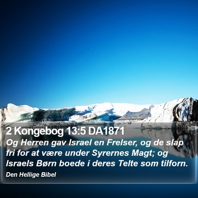 2 Kongebog 13:5 DA1871 Bible Verse Image