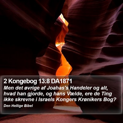 2 Kongebog 13:8 DA1871 Bible Verse Image
