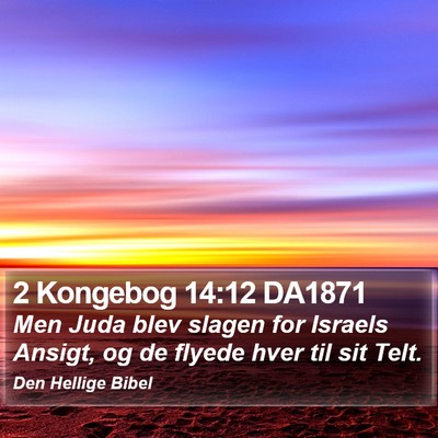 2 Kongebog 14:12 DA1871 Bible Verse Image