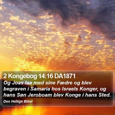 2 Kongebog 14:16 DA1871 Bible Verse Image
