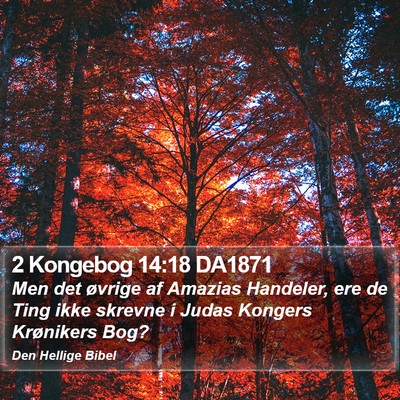 2 Kongebog 14:18 DA1871 Bible Verse Image