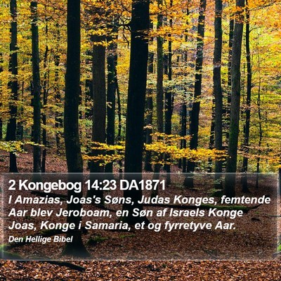 2 Kongebog 14:23 DA1871 Bible Verse Image