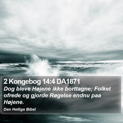 2 Kongebog 14:4 DA1871 Bible Verse Image