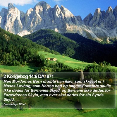 2 Kongebog 14:6 DA1871 Bible Verse Image