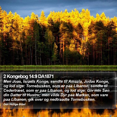 2 Kongebog 14:9 DA1871 Bible Verse Image