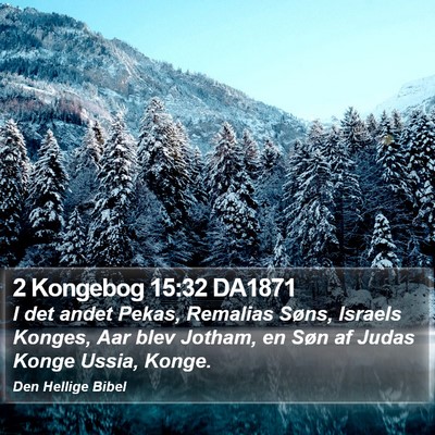 2 Kongebog 15:32 DA1871 Bible Verse Image
