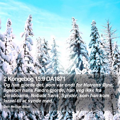 2 Kongebog 15:9 DA1871 Bible Verse Image