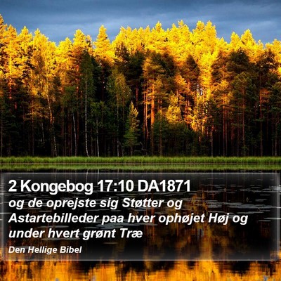 2 Kongebog 17:10 DA1871 Bible Verse Image