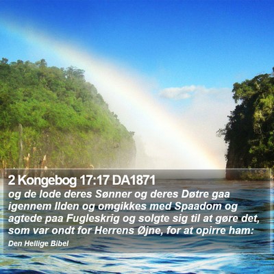 2 Kongebog 17:17 DA1871 Bible Verse Image