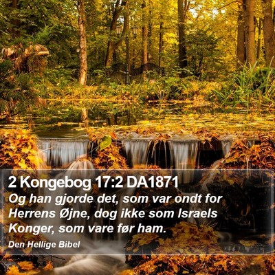 2 Kongebog 17:2 DA1871 Bible Verse Image