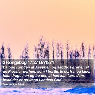 2 Kongebog 17:27 DA1871 Bible Verse Image