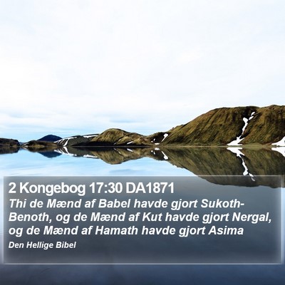 2 Kongebog 17:30 DA1871 Bible Verse Image