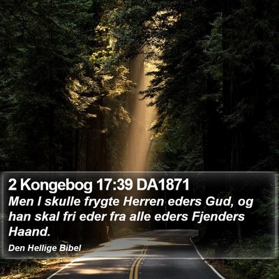 2 Kongebog 17:39 DA1871 Bible Verse Image