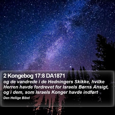 2 Kongebog 17:8 DA1871 Bible Verse Image