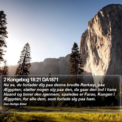 2 Kongebog 18:21 DA1871 Bible Verse Image