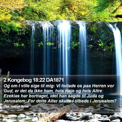 2 Kongebog 18:22 DA1871 Bible Verse Image
