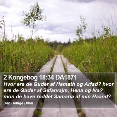 2 Kongebog 18:34 DA1871 Bible Verse Image