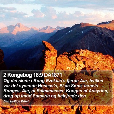 2 Kongebog 18:9 DA1871 Bible Verse Image