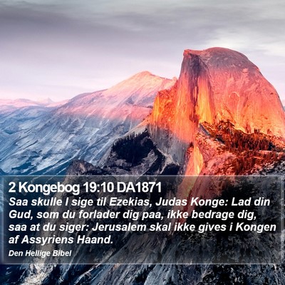 2 Kongebog 19:10 DA1871 Bible Verse Image