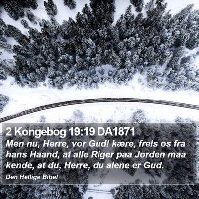 2 Kongebog 19:19 DA1871 Bible Verse Image