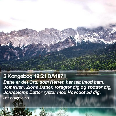2 Kongebog 19:21 DA1871 Bible Verse Image