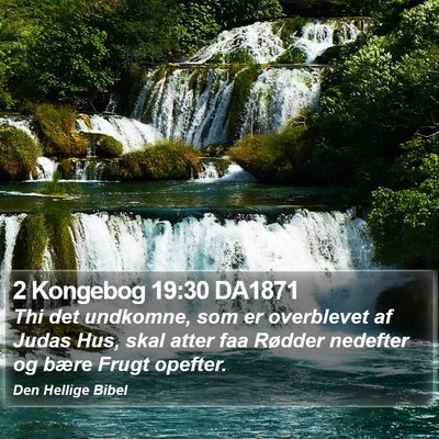 2 Kongebog 19:30 DA1871 Bible Verse Image
