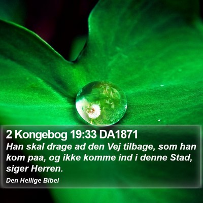 2 Kongebog 19:33 DA1871 Bible Verse Image