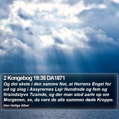 2 Kongebog 19:35 DA1871 Bible Verse Image