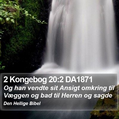 2 Kongebog 20:2 DA1871 Bible Verse Image