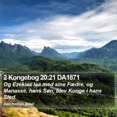 2 Kongebog 20:21 DA1871 Bible Verse Image