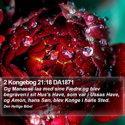 2 Kongebog 21:18 DA1871 Bible Verse Image