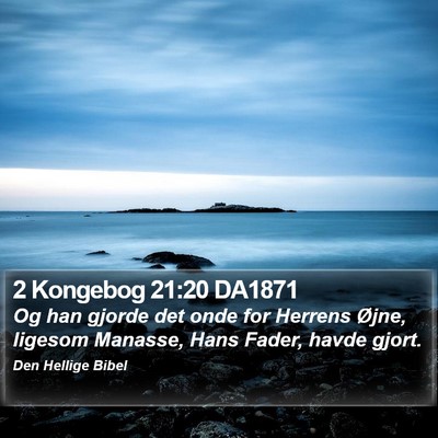 2 Kongebog 21:20 DA1871 Bible Verse Image