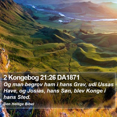 2 Kongebog 21:26 DA1871 Bible Verse Image