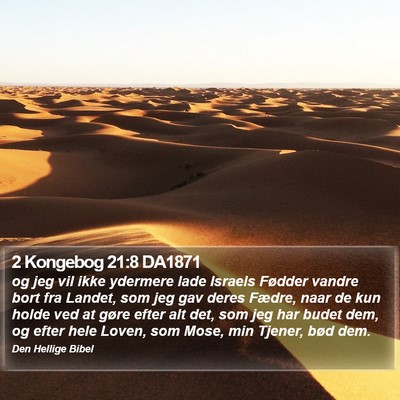 2 Kongebog 21:8 DA1871 Bible Verse Image