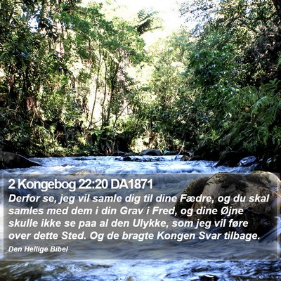 2 Kongebog 22:20 DA1871 Bible Verse Image