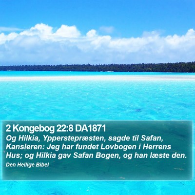 2 Kongebog 22:8 DA1871 Bible Verse Image