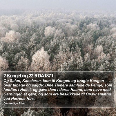 2 Kongebog 22:9 DA1871 Bible Verse Image