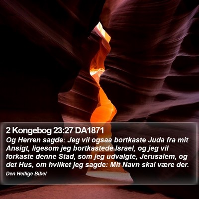 2 Kongebog 23:27 DA1871 Bible Verse Image