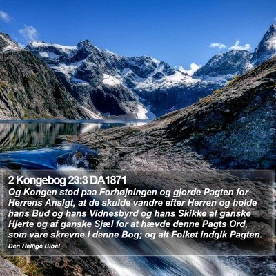 2 Kongebog 23:3 DA1871 Bible Verse Image