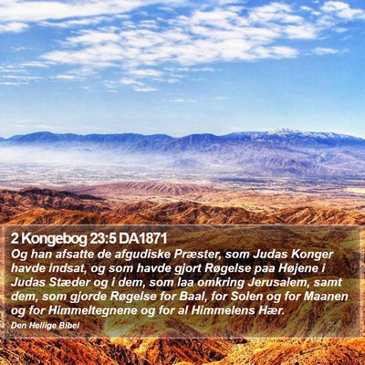 2 Kongebog 23:5 DA1871 Bible Verse Image
