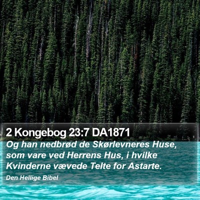 2 Kongebog 23:7 DA1871 Bible Verse Image