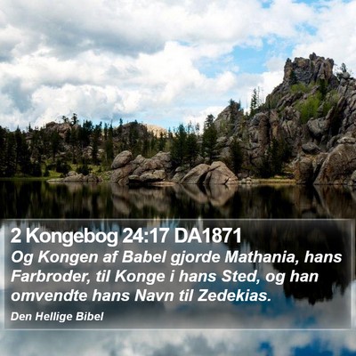 2 Kongebog 24:17 DA1871 Bible Verse Image