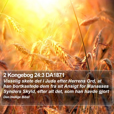2 Kongebog 24:3 DA1871 Bible Verse Image