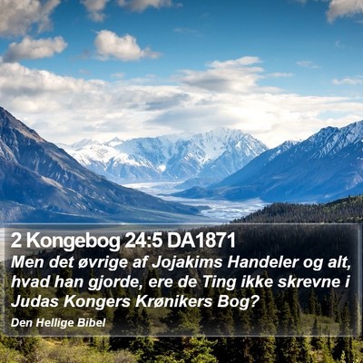 2 Kongebog 24:5 DA1871 Bible Verse Image