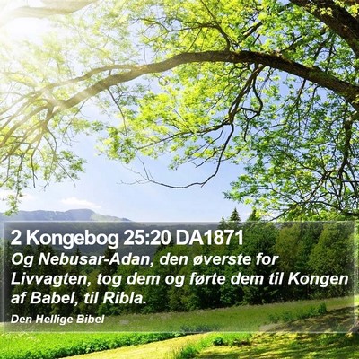 2 Kongebog 25:20 DA1871 Bible Verse Image