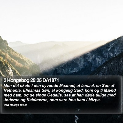 2 Kongebog 25:25 DA1871 Bible Verse Image