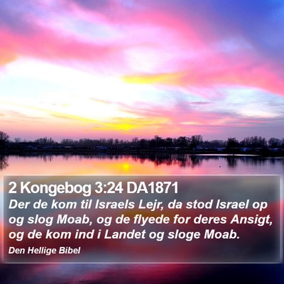 2 Kongebog 3:24 DA1871 Bible Verse Image