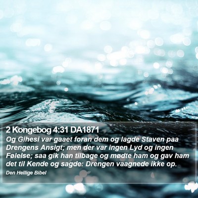 2 Kongebog 4:31 DA1871 Bible Verse Image
